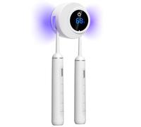 Sockywin Porte-brosse à dents UV avec fonction de stérilisation murale, désinfection automatique 6H, couvercle UVC 180°, installation sans perçage, 2 compartiments pour brosses à dents électriques