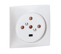 Socle 3P+N+T à vis avec éclips de protection dimensions 80x80mm