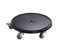 Socle à roulettes pour poubelle Bazi 50L/70L/95L - compact HPL - noir
