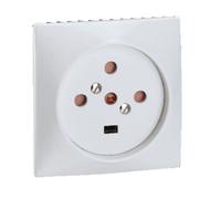 Legrand Socle de prise murale 055427 – 3P+N+T 20A à vis – Encastrable 80×80 mm