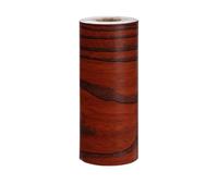 Socle autocollant Papier peint auto-adhésif en PVC imperméable, taille bois, ligne de plinthe salon, décalcomanies vinyle, bordure murale, autocollants d'angle(Dark Brown-12cmx5m)