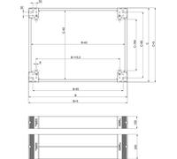 Socle avant Schneider NSYSPF10100 - Par élément de fixation, IP30, IK10 gris ...