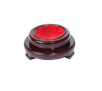 Socle boule de cristal,Porte oeufs d'autruche,Présentoir d'artisanat,Peut être tourné à 360 degrés,Couche double,En bois,Trois jambes,Mode,Polyvalent,Pour la décoration intérieure (7.6cm)