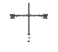 Socle de Bureau for Double Moniteur à Mouvement Complet, 80cm, DL-T902-280II, 10 "-27", Pince, Trou d'œillet, Base, Support PC, Bras Pliable, 12kg(DL-T902-280-G)