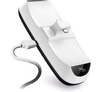 Steelplay Station de recharge pour manettes PS5 Double USB charge rapide Compatible DualSense – Blanc