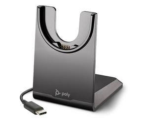 Socle de charge USB-C pour Poly Voyager 4200 Un socle de charge à connexion USB-C pour les casques de la gamme Poly Voyager 4200.