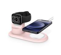 Socle de Chargement - AVIZAR - 2 en 1 - MagSafe - TPU - Rose