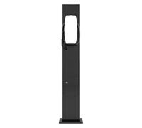 Socle de Chargeur EV Extérieur, Poteau de Support pour Station de Recharge EV, Conception Verrouillable, Installation Flexible, Compatible avec 90% des Chargeurs(Black)