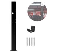 Socle de connexion pour chargeur de véhicule électrique en acier inoxydable, borne de recharge au sol pour garage, colonne de recharge durable - Idéale pour la recharge des véhicules électri