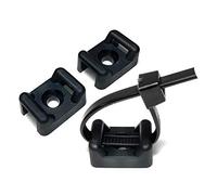 Socle de fixation à vis en nylon noir (10, 7,6 mm, vis : M4)
