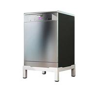 Socle de machine à laver 10cm renforcé Support Base de Lave-Linge Stable châssis en le fer soudé Socle Sèche-Linge Pieds Antidérapants Support De Base D'Appareil Capacité 200kg, Blanc