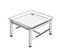 Socle de Machine à Laver 30cm renforcé avec Tablette, châssis en Acier entièrement soudé Donc extrêmement Stable, Pieds soudés sur Tout Le pourtour du châssis en Acier, Pieds réglables de 20mm.