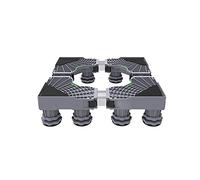 Socle de machine à laver RéSistant à L'Humidité Plateau Support Machine à Laver à Cylindre Ajustable Longueur/Largeur 45-66cm Support et Cadre pour Réfrigérateur Hauteur 10-12cm (12Legs)