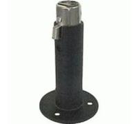 Socle de microphone Fonestar RS-163 avec connecteur Flexo et XLR, vissable par 3 points, noir