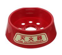 Socle de Montage D'extincteur Rouge en Plastique, Lumineux, 3-8 Kg | Base Antidérapante à Bords Arrondis, Support Épais Texturé, pour Stockage Temporaire et Zones Sismiques