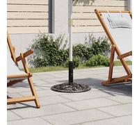 vidaXL Socle de parasol Bronze – Fonte 12 kg 49 cm