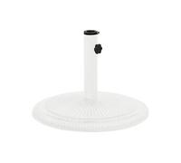 vidaXL Socle de parasol 317770 - Fonte 45x45x30 cm - Blanc