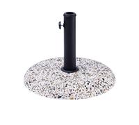 Beliani - Pied de Parasol - Cevo - Rond 47 cm e Diamètre, en Béton, Blanc