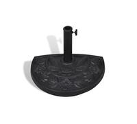 Vidaxl Socle De Parasol Demi-Rond Résine