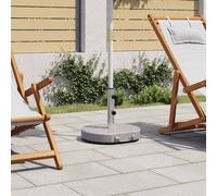 Socle de Parasol Granite 20 kg Rond Noir Base Parasol Support Parasol vidaXL