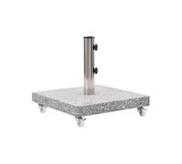 vidaXL Socle de parasol Granite 30 kg Carré Gris 48563