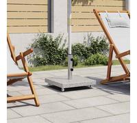 Socle de Parasol Granite 30 kg Carré Gris Base Pied Support Jardin vidaXL