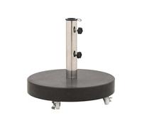 Socle de Parasol Granite 30 kg Rond Gris Base Pied Support Jardin vidaXL