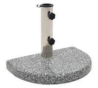 vidaXL – Socle de parasol – Granite Courbe – 10 kg – Gris