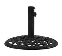 Socle de parasol Noir 48x48x33 cm Fonte