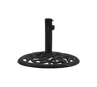 vidaXL Socle de parasol en fonte 48x48x33 cm Noir
