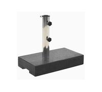Socle de parasol - - Rectangulaire - Granit 25 kg - Noir - Acier inoxydable