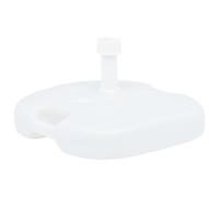 Socle de Parasol Rempli de Sable d'Eau 16 L Blanc Plastique Base Pied vidaXL