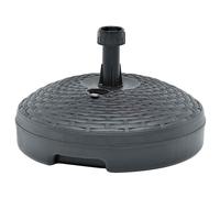 Socle de Parasol Rempli de Sable d'Eau Anthracite Plastique Rotin Base vidaXL