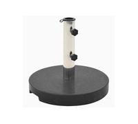 Socle de parasol - - Rond - Granit 20 kg - Noir - 40 cm de diamètre