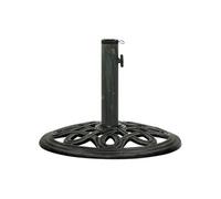 vidaXL Socle de parasol 317765 fonte 40x40x32 cm Vert