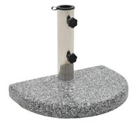 vidaXL – Socle de parasol – Granite Courbe – 10 kg – Gris