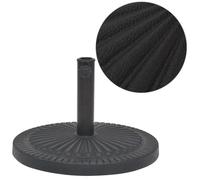 Vidaxl Socle De Parasol Résine Rond Noir 14 Kg Blanc