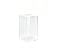 Socle de Présentation en Acrylique Dépoli, Rehausseur Cube Base Carrée 30x30cm, Support Mat Anti-empreintes pour Galerie, Commerce et Décoration D'exposition(100cm/39.4 in)