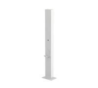 Socle de Station de Recharge for Véhicules Électriques, Poteau de Recharge Universel for Voitures Électriques, Compatible Avec 90% Des Chargeurs(White,Medium)
