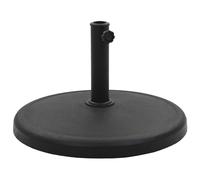 Socle Demi-rond de Parasol Polyrésine 15kg Noir Pied de Parasol Support vidaXL