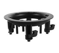 Socle D'enceinte Encastrée Ronde 4 Pouces en Plastique Noir | Base de Grille de Remplacement, Ajustement Précis, Installation Facile, pour Enceintes Plafond et Systèmes Surround