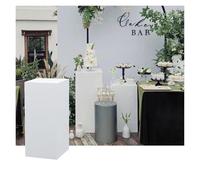 Socle d'exposition 60 x 60 x 20 cm - Cubes de présentation pour Mariages, fêtes, magasins de vêtements, mannequins et événements - Plateforme et Socle pour présentation