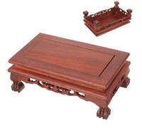 Socle D'exposition en Bois Rectangulaire pour Objets Décoratifs Vintage