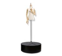 Socle d'exposition rond, support pour mannequins, plateforme de présentation, idéal pour le modélisme, les robes de mariée, les objets de collection, les sacs et les,Black-60x30cm/23.6*11.8IN