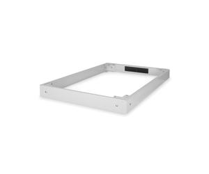 Socle Digitus DN-19-PLINTH-8/12-N1 pour armoire réseau 19" Unique & Dynamic 800x1200 mm, hauteur +100mm, gris, livré non monté