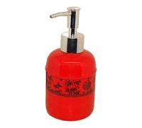 Socle Distributeur de liquide, Style chinois rétro en céramique Distributeur de savon, huile essentielle Accessoires for la maison de bain, Flacon pompe anti-rouille, salle de bains Cuisine Décoration