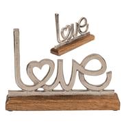 Socle en bois Out of the Blue avec lettres en métal - Love