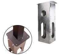 Socle en métal pour poteaux de montage Wallbox en acier. LDY | Construction en acier robuste, compatible avec les poteaux de montage Loady, ajustement universel, résistant aux intempéries