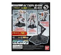 Socle Gundam Gunpla - Action Base 5 Black RG/HG 1/144 - Pour Figurines 1/144 - NO NAME