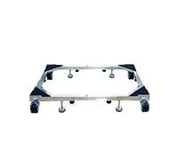 Socle Lave Linge Base de chariot pour machine à laver et réfrigérateur, roulettes pour réfrigérateur et congélateur, base mobile robuste avec roulettes pivotantes en caoutchouc verrouillable